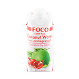 Кокосовая вода с соком граната FOCO | интернет-магазин натуральных товаров 4fresh.ru - фото 1