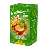 Чай зелёный с имбирем "Мохито", в пакетиках Bio National | интернет-магазин натуральных товаров 4fresh.ru - фото 1