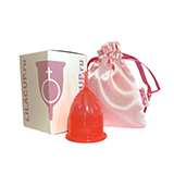 Чаша менструальная "Атлас Премиум", красная L LilaCup | интернет-магазин натуральных товаров 4fresh.ru - фото 1