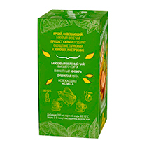 Чай зелёный с имбирем "Мохито", в пакетиках Bio National | интернет-магазин натуральных товаров 4fresh.ru - фото 3