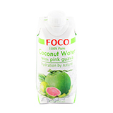 Кокосовая вода с розовой гуавой FOCO | интернет-магазин натуральных товаров 4fresh.ru - фото 1