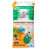 Кокосовые чипсы со вкусом карамели EcoVida | интернет-магазин натуральных товаров 4fresh.ru - фото 1