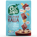 Каша овсяная молочная "С шоколадными кусочками", быстрого приготовления Ол'Лайт | интернет-магазин натуральных товаров 4fresh.ru - фото 1